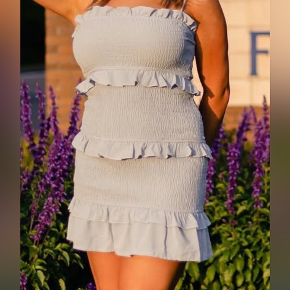 Hello Molly White Ruffle Mini Skirt